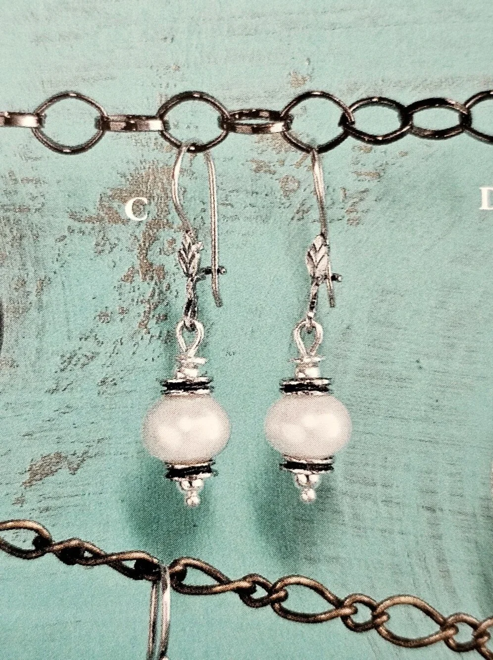 Silpada Sterling Silver Pearl 'Light The Way' Drop Earrings W0922